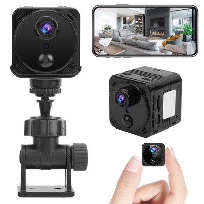 MINI KAMERA SMART WIFI IP 4K*1080P*640P FULL HD CZARNA MAŁA SZPIEGOWSKA