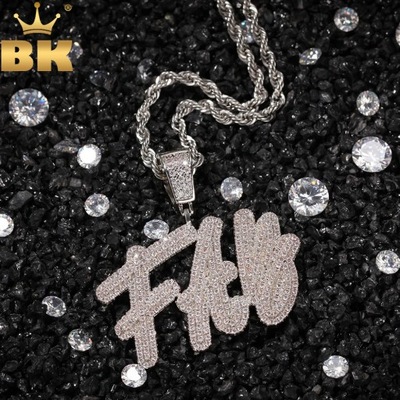 TBTK Customized Necklace Fashion Doulble Layer Curise Ice Out Name