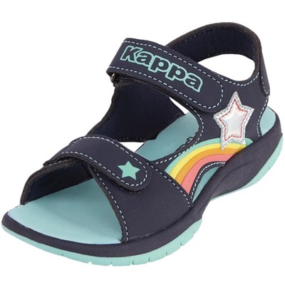 Sandały dla dzieci Kappa Pelangi G granatowo-miętowe 261042K 6737 30