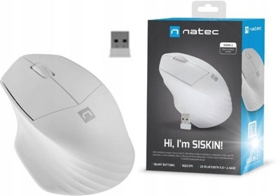 NATEC SISKIN 2 MYSZ BEZPRZEWODOWA BIAŁA