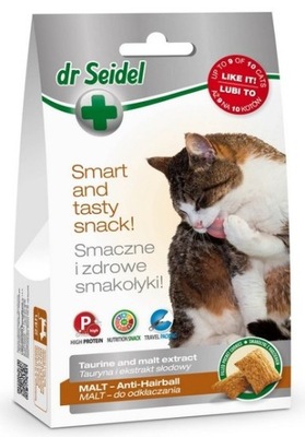 Dr Seidel Smakołyki dla kotów malt odkłaczanie 50g