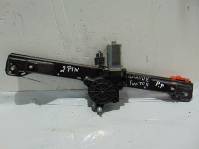 Підйомник скло правий перед 2 pin grande punto ii фото №1