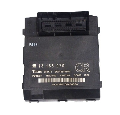 Модуль комфорту opel vectra c 13165970 фото №1