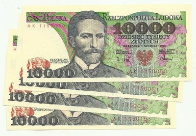10000 złotych 1988 seria AK stan UNC