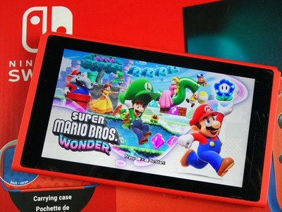 Nintendo Switch V2 Konsola Mario Red Edition Czerwona