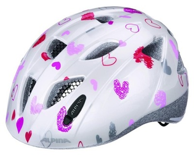 Kask Alpina Ximo biały HEARTS 49-54