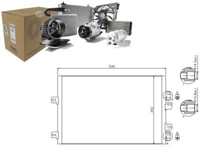 Конденсатор кондиционера dacia solenza nissan kubist фото №1
