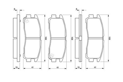 BOSCH 0 986 424 467 КОЛОДКИ ТОРМОЗНЫЕ