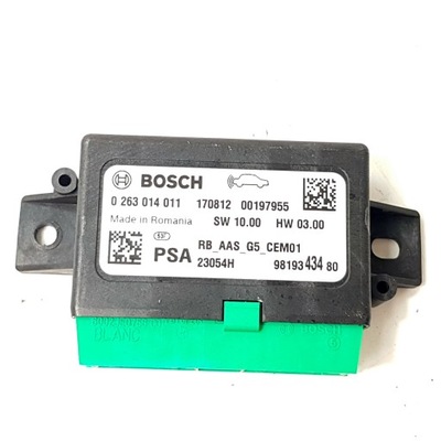 Модуль блок керування pdc citroen c3 aircross 9819343480 фото №1