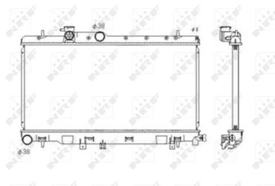 NRF 53697 CHLODNICA, SISTEMA DE REFRIGERACIÓN DEL MOTOR  