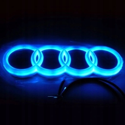 LOGOTIPO COCHE AUDI DIODO LUMINOSO LED LÁMPARA NOCNA  