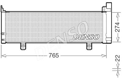 Denso конденсатор toyota camry v5 11- фото №1