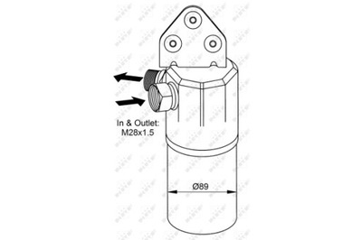 NRF ОСУШИТЕЛЬ КОНДИЦИОНЕРА VW