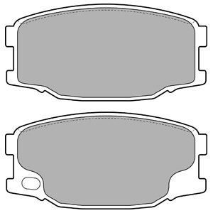 КОЛОДКИ ГАЛЬМІВНІ DELPHI LP2073
