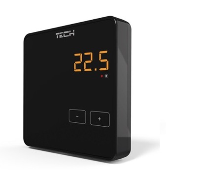 TECH R-9Z Przewodowy REGULATOR POKOJOWY DWUSTAN CZARNY
