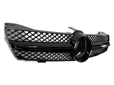 Решётка радиатора решётка радиатора mercedes cls w219 c219 03-08 чёрный блеск фото №1