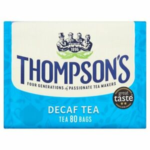 THOMPSONS DECAF TEA 80 herbata bezkofeinowa IRL