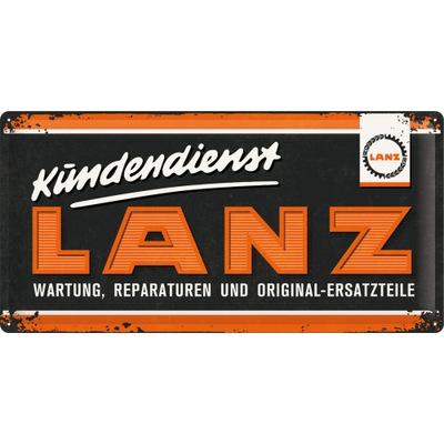 PLAKAT BLASZANY 25X50CM LANZ-LOGO ПОДАРОК RETRO фото