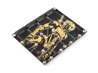 PCIe To 4-Ch M.2 Adapter Board for Raspberry Pi 5