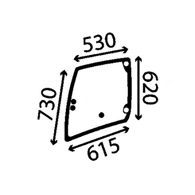 СТЕКЛО ДВЕРЬ MANITOU MLT 625 75H MT625 795195