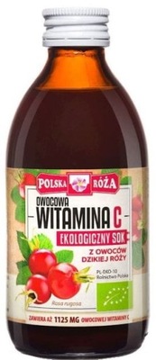 RÓŻA Sok z róży witamina C 250ml Polska Róża