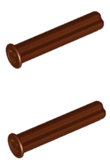 LEGO Oś Axle Stop 3 Brązowy RB 6135494 24316 - 2szt