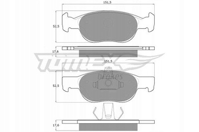 STEINHOF SM 585-N ЗАМЕНИТЕЛЬ TX 10-71 КОЛОДКИ ТОРМОЗНЫЕ 77362170 GDB 1291