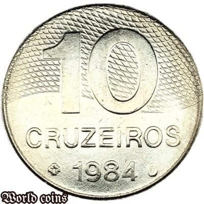 10 CRUZEIROS 1984 BRAZYLIA