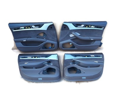 Audi a8 4h обивка обшивка перед левый кожа фото №1