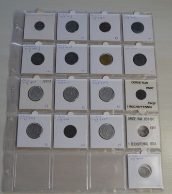 Niemcy - miks - zestaw 17 monet