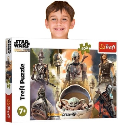 CIEKAWE Puzzle 200 ELEMENTÓW Star Wars TREFL Grube