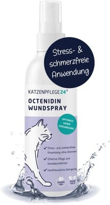 KATZENPFLEGE24 Octenidin spray na rany dla kota 125ml