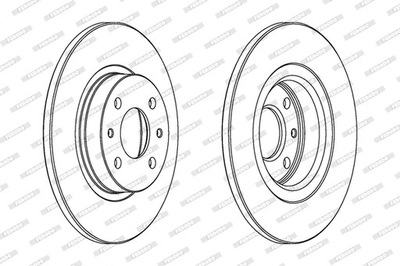 DISCOS DE FRENADO PARTE DELANTERA FERODO DDF141  