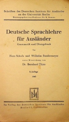 Deutsche Sprachlehre fur Auslander 1942 r.