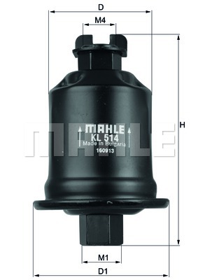 ФІЛЬТРИ ПАЛИВА MAHLE KL 514