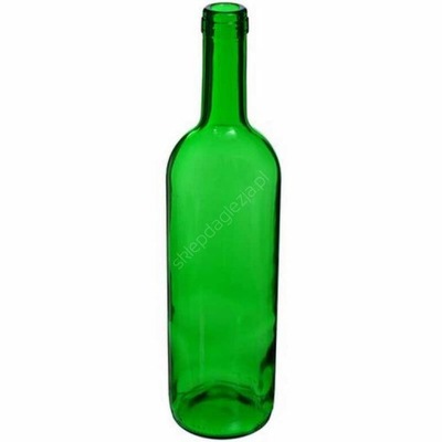 Butelka 0,75L na wino zielona