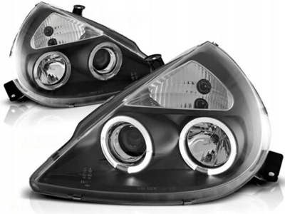 LAMPY ANGEL EYES FORD KA 96-08 BLACK