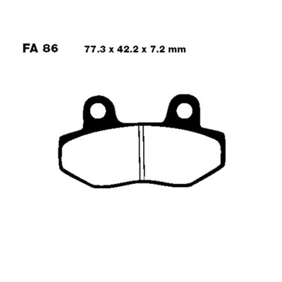 КОЛОДКИ ТОРМОЗНЫЕ SFA086HH KEEWAY KREIDLER KSR MASH