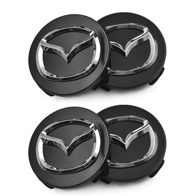 4 PIEZAS MAZDA 2 3 6 CX-3 CX-5 MX-5 TAPA TAPACUBOS 57MM  