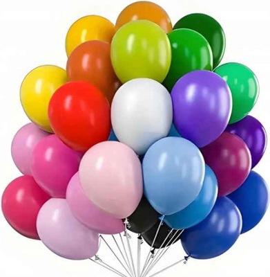 Kolorowe balony urodzinowe zestaw 100 sztuk