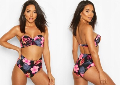 BOOHOO WZORZYSTY DÓŁ OD BIKINI S