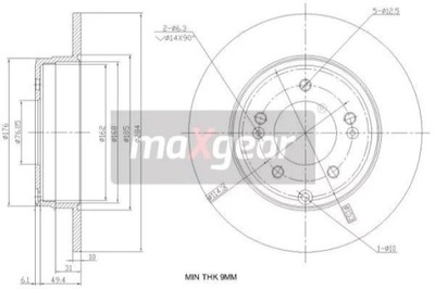 19-2382 DISCO HAM. HYUNDAI T. SONATA 05-  