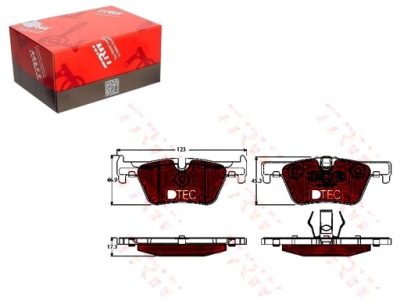 KOMPLET KLOCKÓW HAMULCOWYCH TRW 34216850569 342168