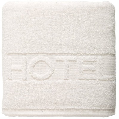 Ręcznik hotelowy 3 50x100 biały 01 napis hotel 500 g/m2