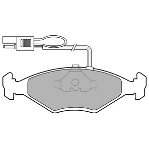 КОЛОДКИ ТОРМОЗНЫЕ DELPHI LP604