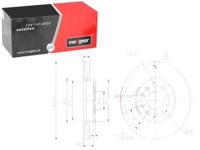 DISCOS DE FRENADO 2SZT. VW GOLF 5 6 7 A3 OCTAVIA 04- 12- CADDY TOURAN  