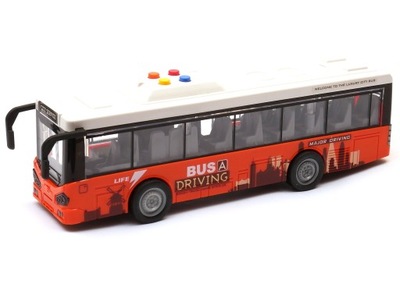 DUŻY AUTOBUS OTWIERANE DRZWI DŹWIĘKI ŚWIATŁA