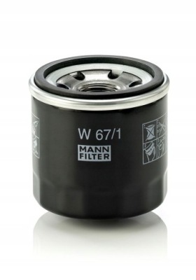Фільтр оливи mann фільтр w 67/1 фото №1