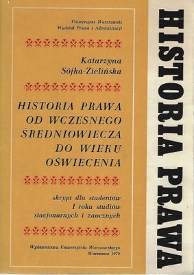 HISTORIA PRAWA OD WCZESNEGO ŚREDNIOWIECZA