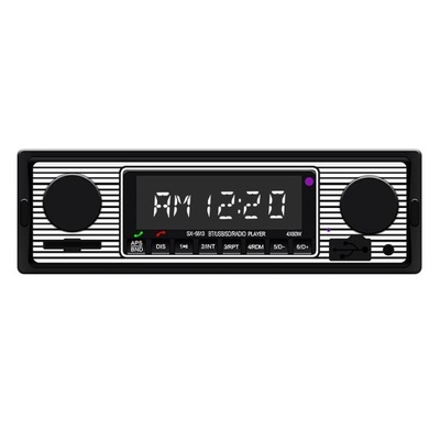 1 Din Samochodowe Stereo Bluetooth MP3 Audio Retro Radio